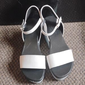 Robert Clergerie Leather White Sandals Sz 40.5 9.5